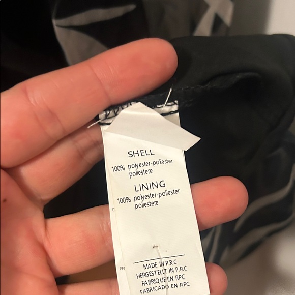 NWT Cupshe Black and Cream Long Sleeve Dress - Picture 5 of 9